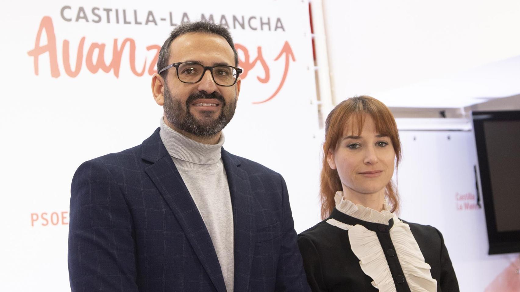 Sergio Gutiérrez y Diana López. Foto: PSOE CLM.