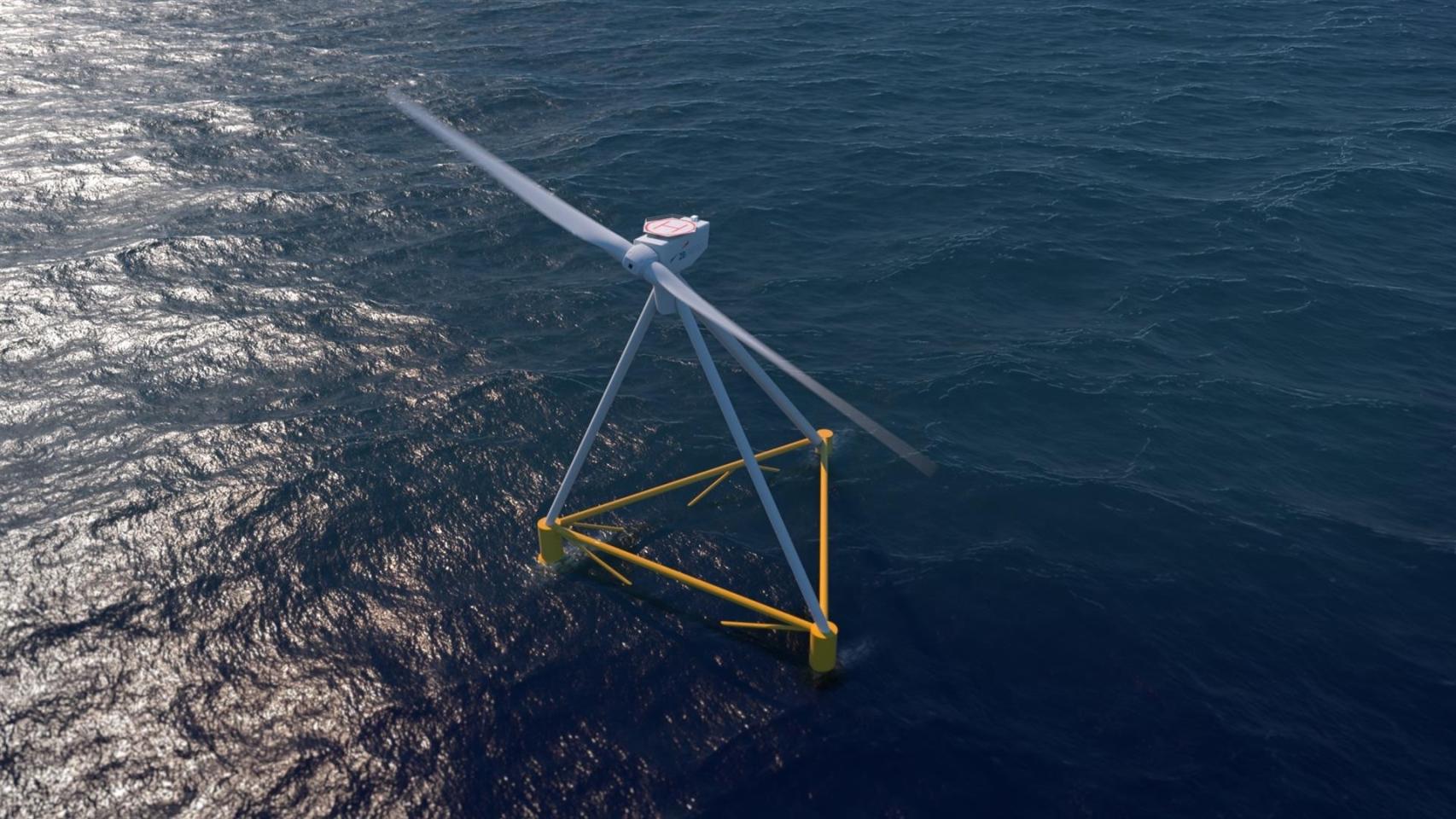 Tecnología innovadora de eólica flotante de una start up catalana.