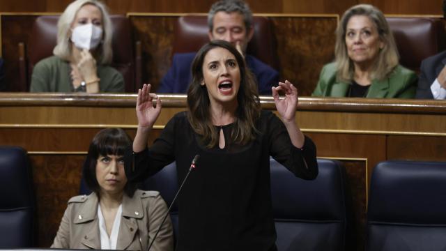 Irene Montero insulta al PP en el Congreso de los Diputados.