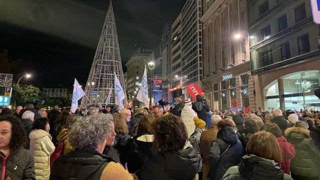 Concentración por la Atención Primaria en A Coruña.