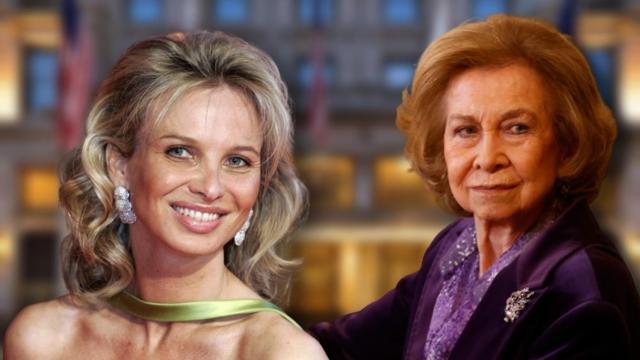 La reina Sofía y Corinna Larsen en un montaje de El Español.