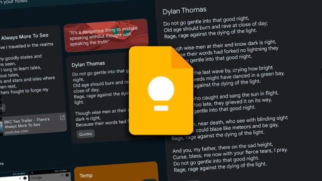 Keep llega a Android 13 en tablets con el panel dual