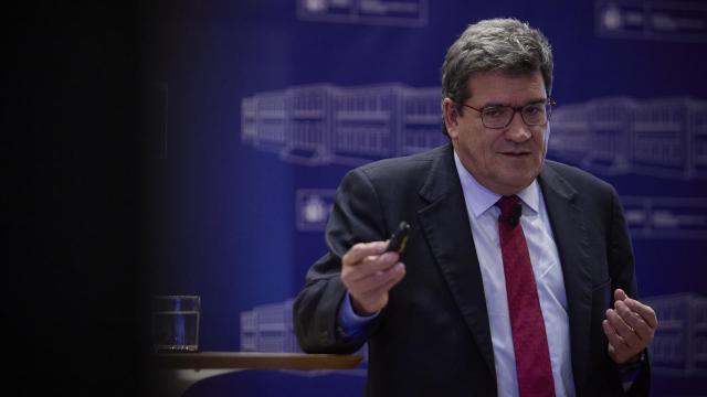 José Luis Escrivá, ministro de Inclusión, Seguridad Social y Migraciones, en un acto en la sede del Ministerio.