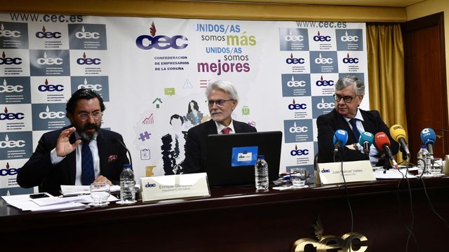 Presentación de un informe sobre el impacto del coronavirus en las empresas gallegas.