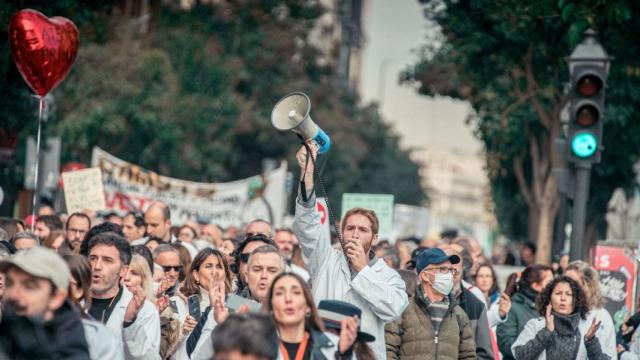 Imagen de una de la manifestaciones convocadas por el sindicato AMYTS.