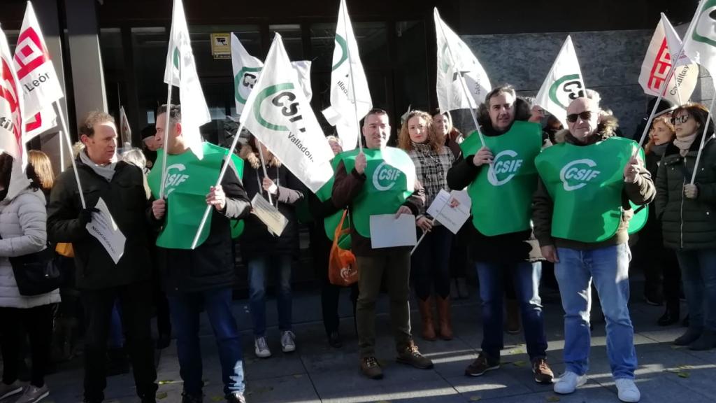 Trabajadores del Ministerio de Justicia ante los juzgados