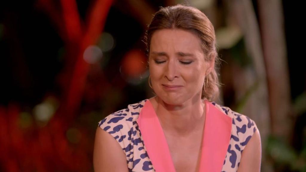 Las lágrimas de Sandra Barneda en 'La isla de las tentaciones'.