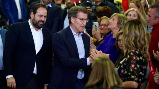 Paco Núñez y Alberto Núñez Feijóo, el pasado jueves en Albacete