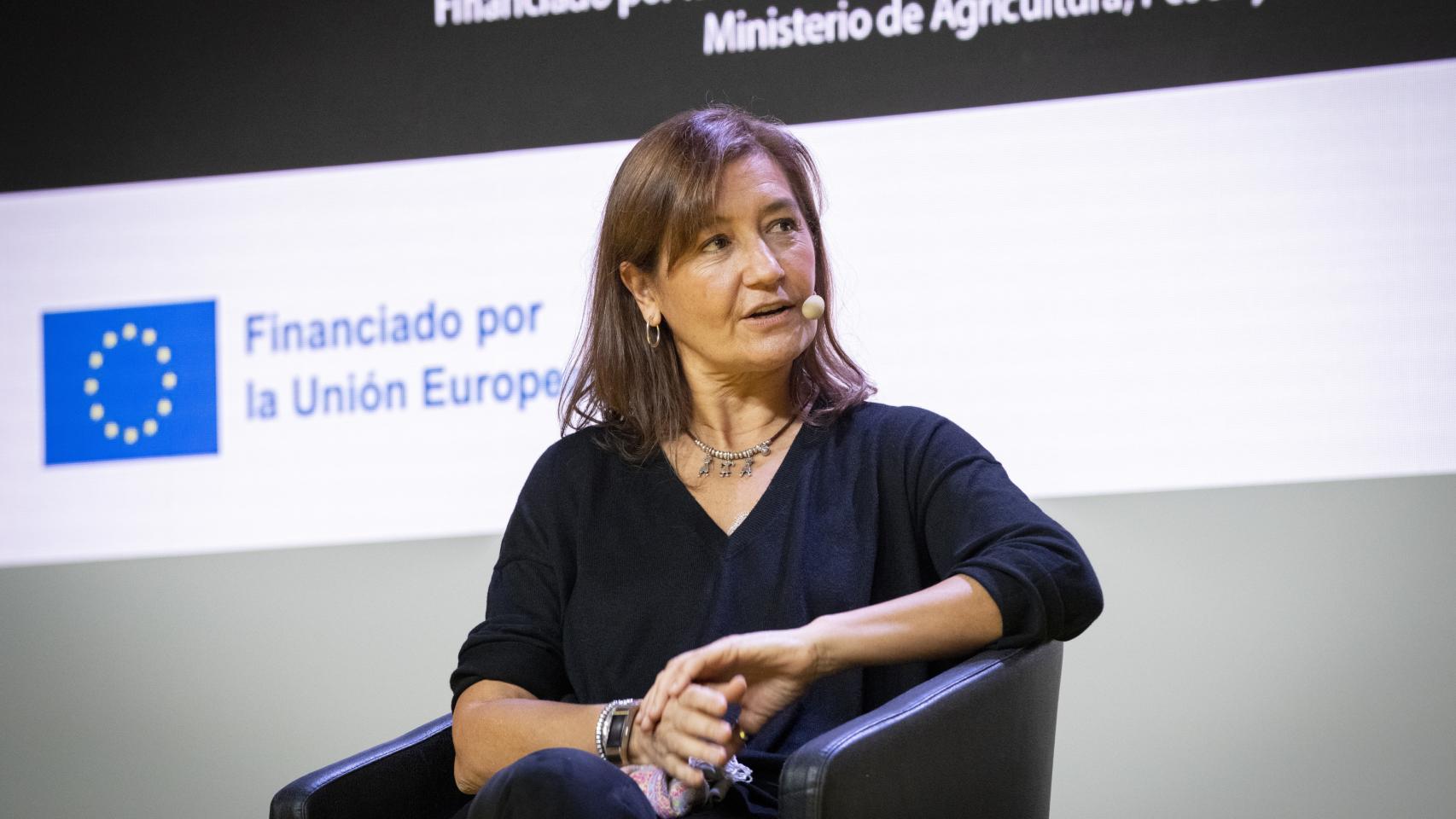 Emilia Gómez durante la presentación del proyecto Proper Diet