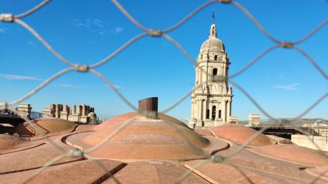 Imagen de la cubierta de la Catedral de Málaga.