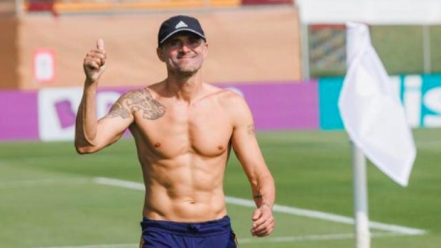 Luis Enrique en una de las fotos que ha compartido desde Qatar.