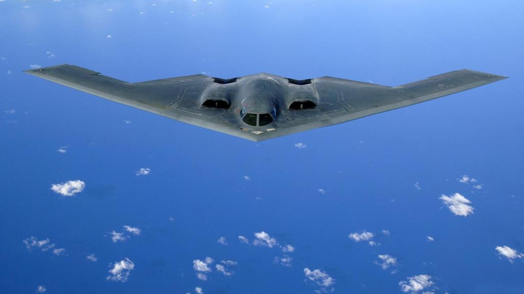 Un bombardero B-2 Spirit.