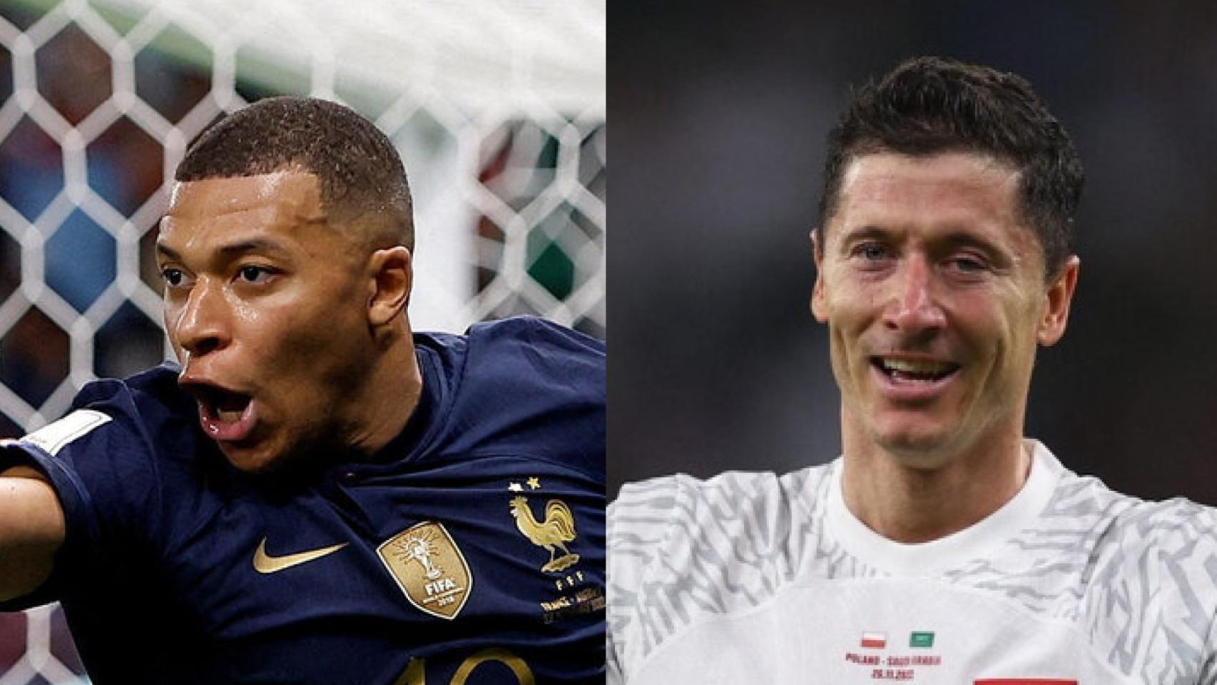Mbappé y Lewandowski