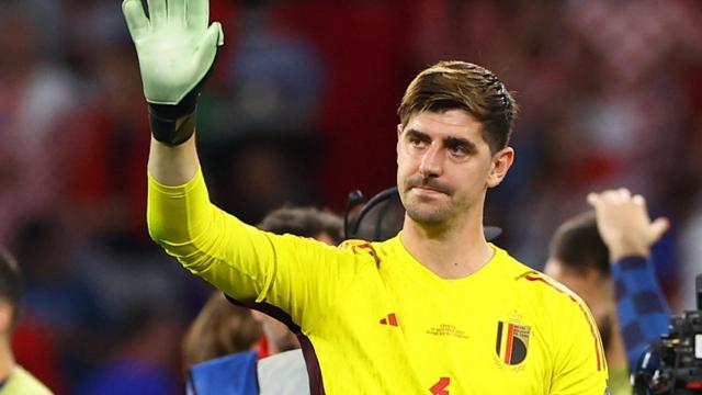 Courtois, tras el partido de Bélgica.
