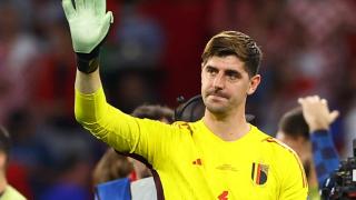 Courtois, tras el partido de Bélgica.