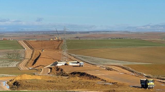Obras en ejecución en la LAV Palencia-Santander