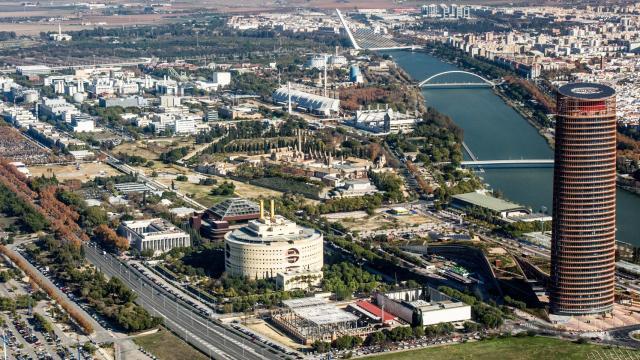 Vistas de La Cartuja de Sevilla.