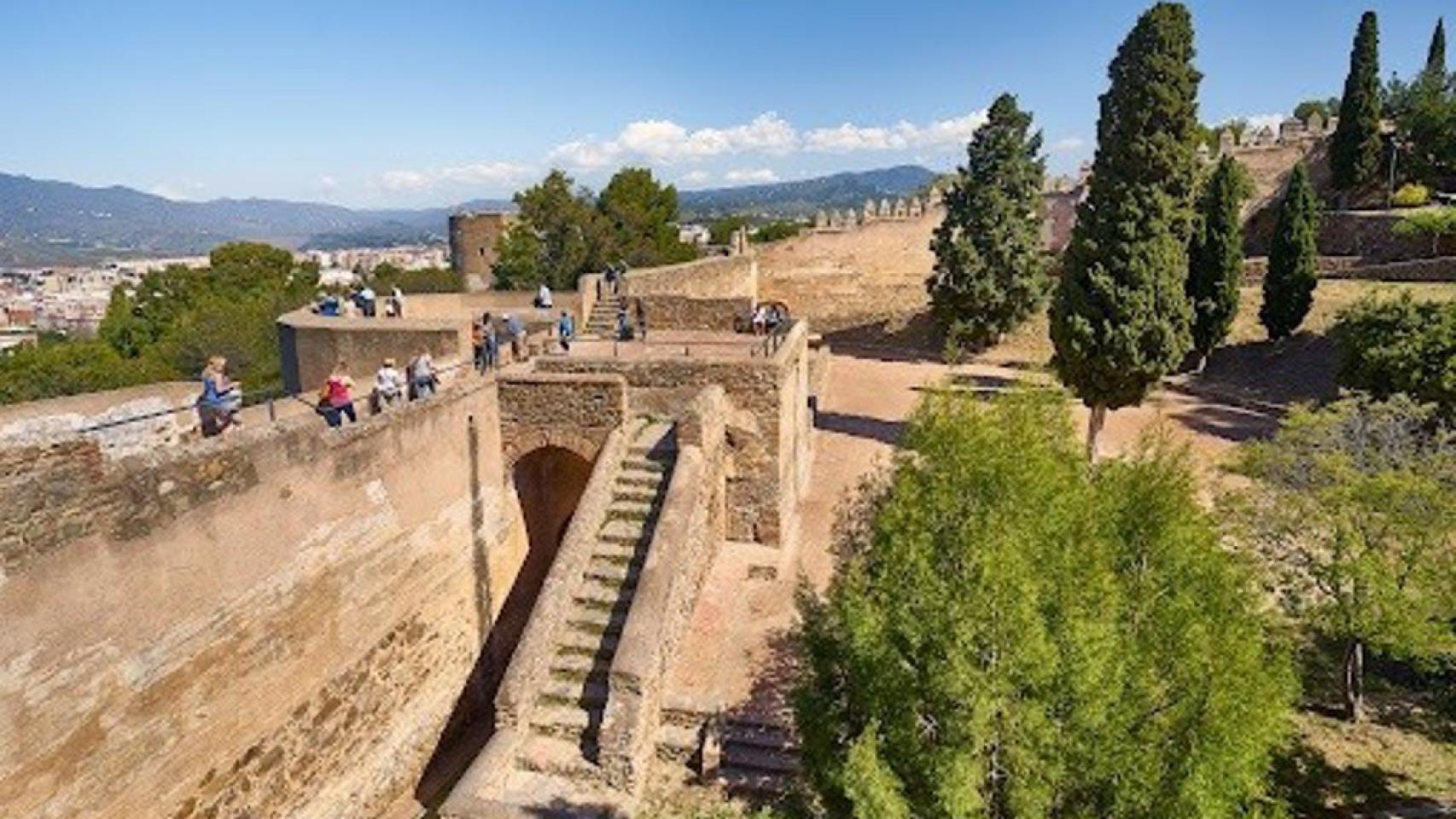 Imagen del Castillo de Gibralfaro de Málaga.