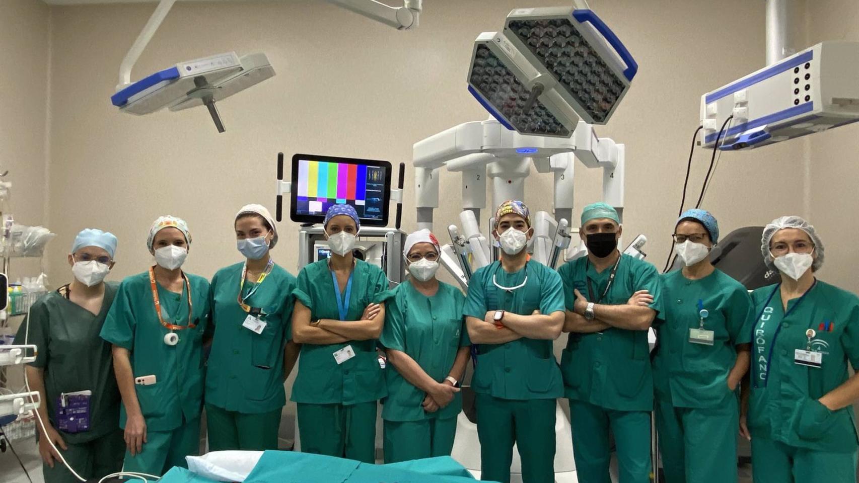 Profesionales del Hospital Regional Universitario de Málaga.
