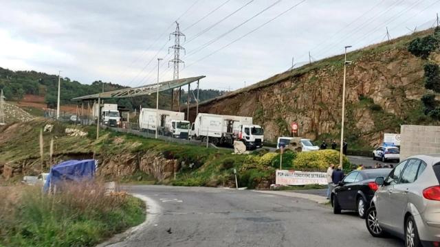 Huelga de los trabajadores de Nostián en A Coruña.