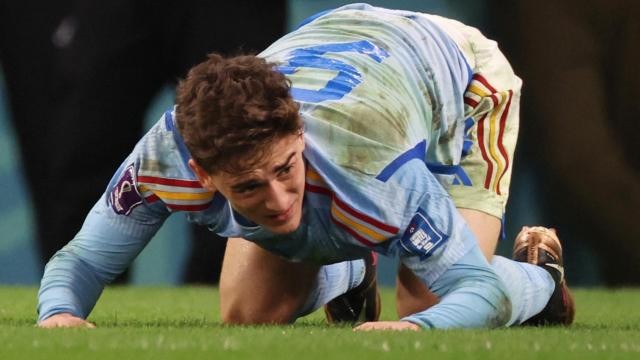 Gavi, por el suelo en el Marruecos - España