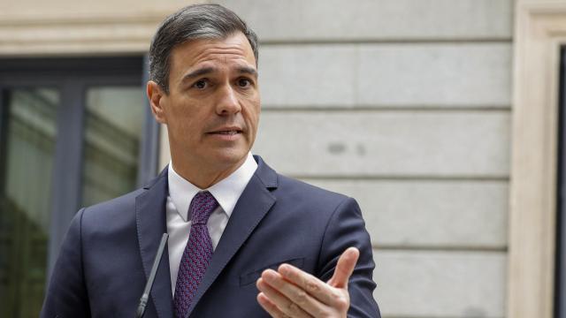 El presidente del Gobierno, Pedro Sánchez, este martes en el Congreso de los Diputados.