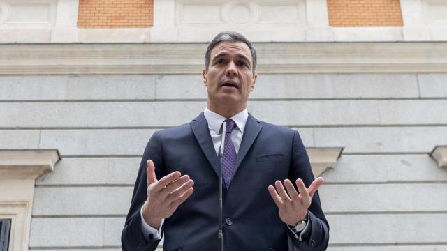 El presidente del Gobierno, Pedro Sánchez, este martes en el Congreso de los Diputados.