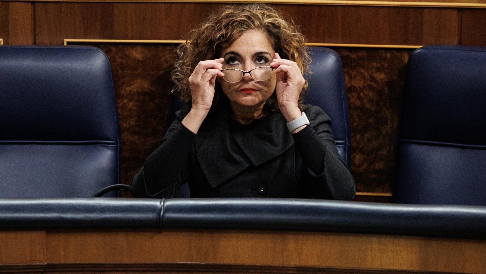María Jesús Montero, ministra de Hacienda y Función Pública, en el Congreso.