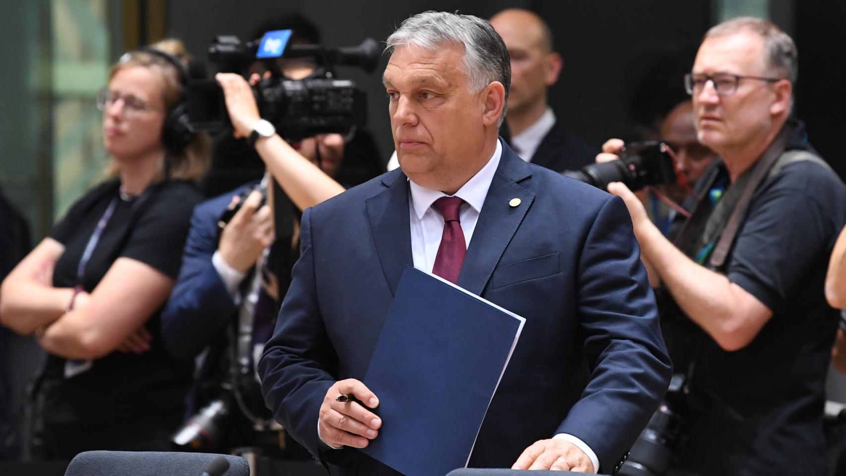 El primer ministro húngaro, Viktor Orbán, durante una reunión del Consejo Europeo