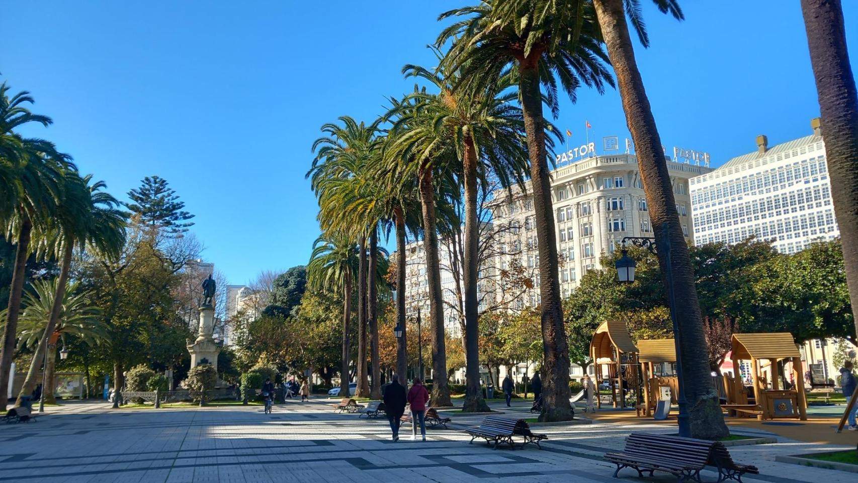 Los Jardines de Méndez Núñez de A Coruña.