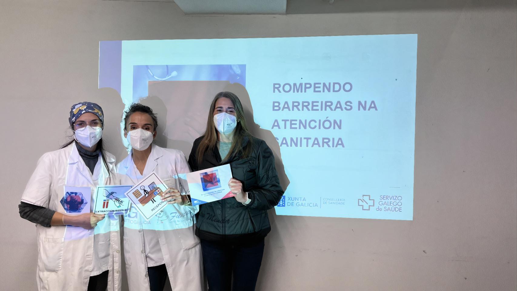 Pictogramas que se colocarán en el centro de salud para las personas con autismo.