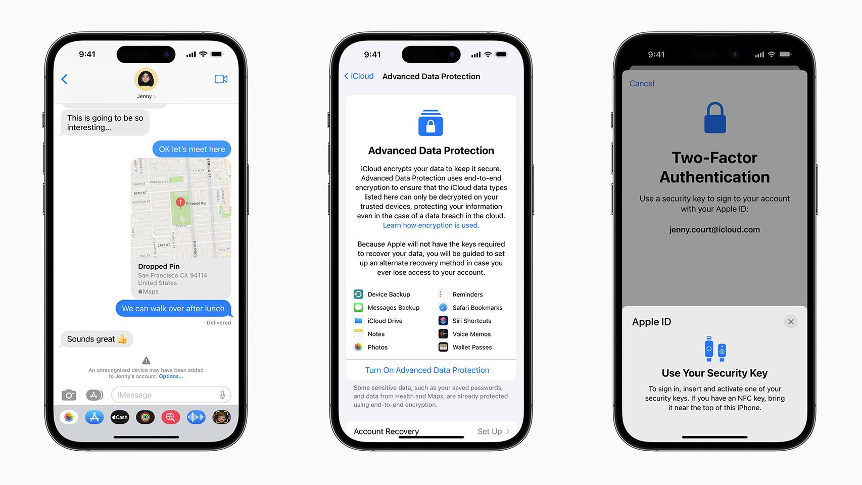 Funciones de Apple en un iPhone.