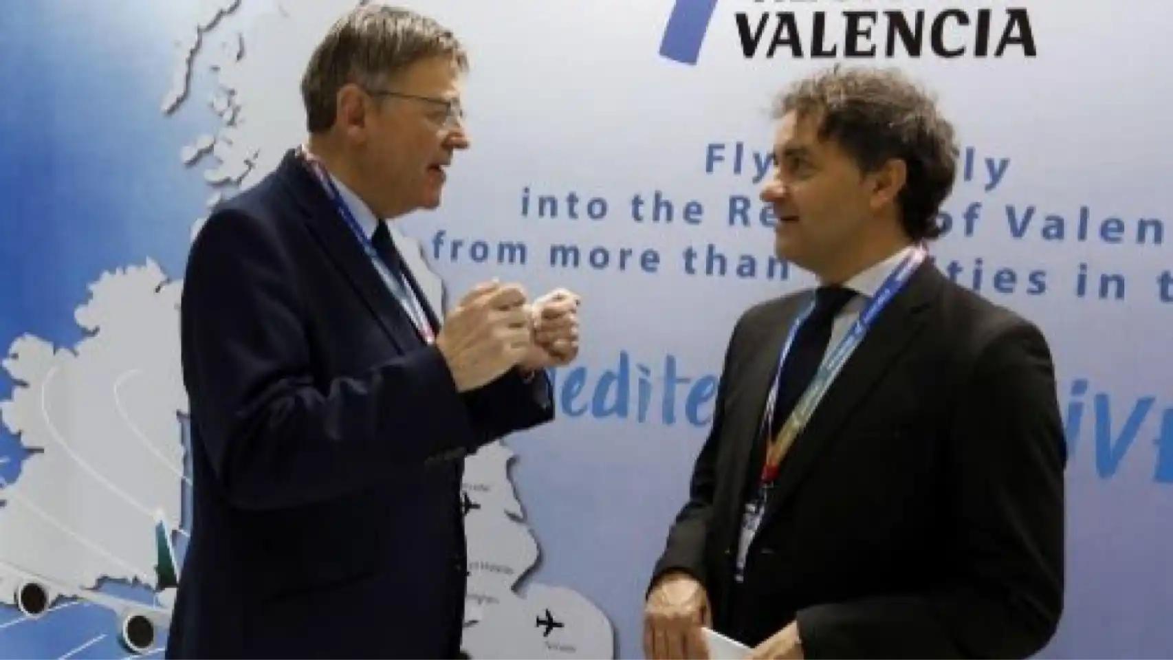 El presidente de la Generalitat, Ximo Puig, y su secretario autonómico de Turismo, Francesc Colomer. EFE