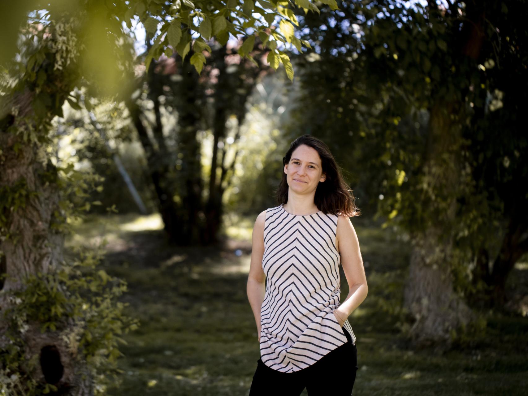 Irene Baños en un bosque