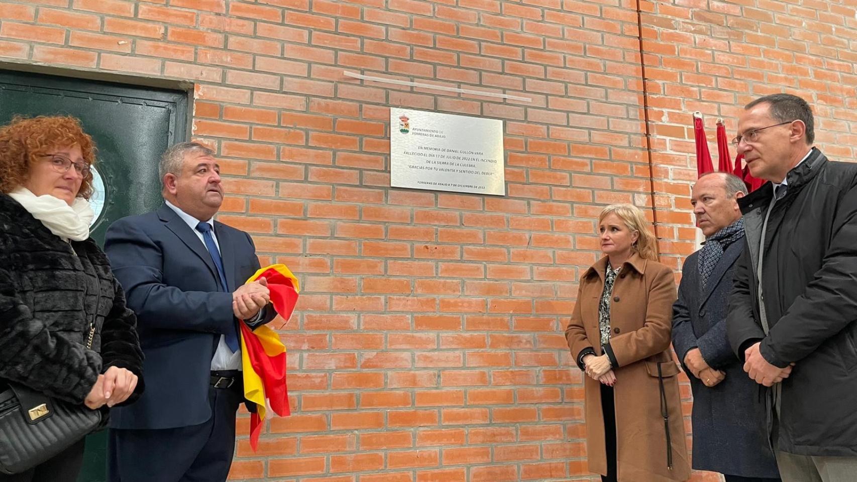 Homenaje a Daniel Gullón Vara, fallecido en el incendio de Losacio
