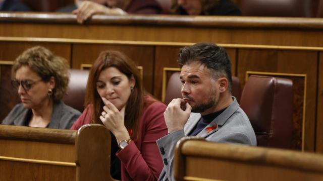 Gabriel Rufián en el Congreso de los Diputados.