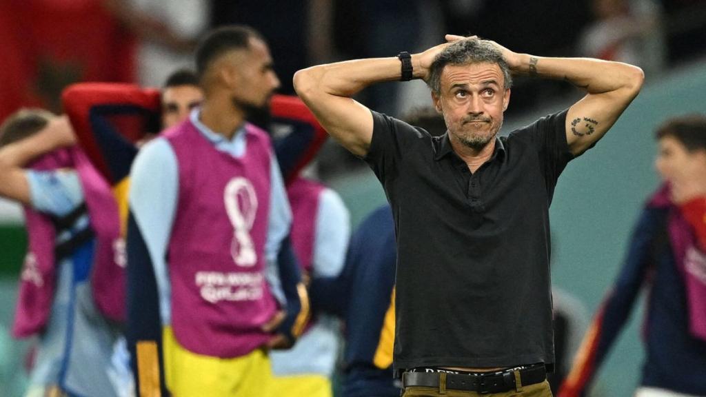 Luis Enrique, tras la derrota española en el Mundial de Qatar contra Marruecos.