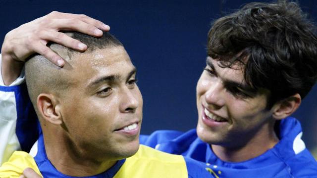 Ronaldo Nazario y Kaká, en el Mundial de 2002