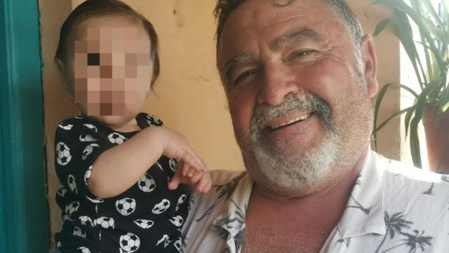 Antonio Blanco y su nieto Daniel.