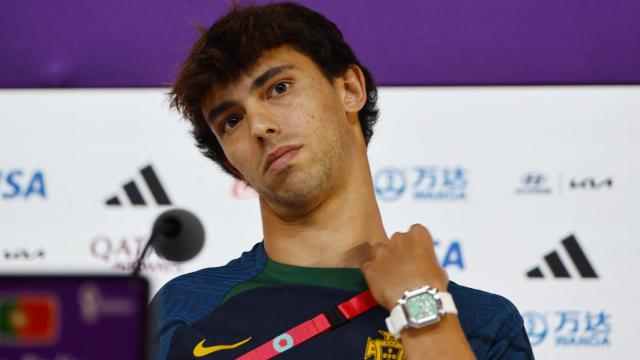 Joao Felix, en rueda de prensa con la selección de Portugal