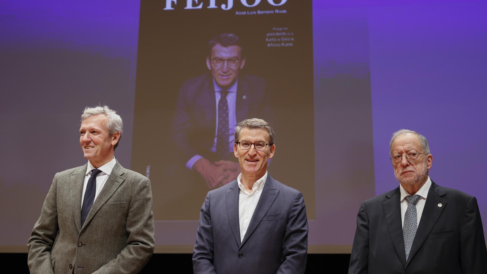 El líder del PP, este viernes en un acto en Galicia.