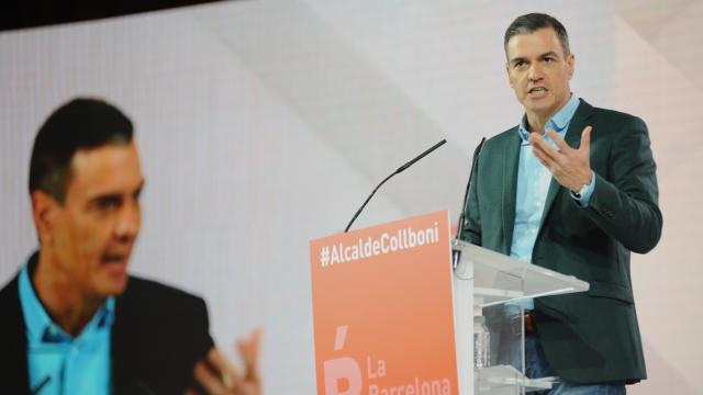 Sánchez, este domingo, en un acto del PSC en Barcelona.