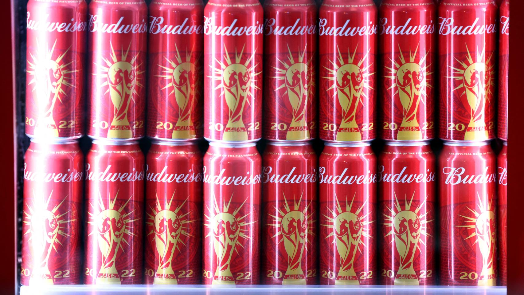 Cervezas Budweiser, durante el FIFA Fan Festival del Mundial de Qatar 2022