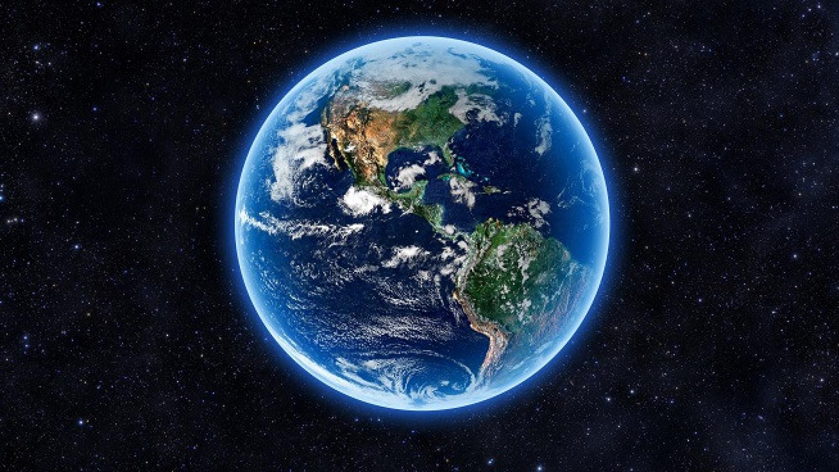 La Tierra, en la muestra 'Cambio Climático. Cómo evitar un colapso global' organizada por Lunwerg. Imagen: Shutterstock