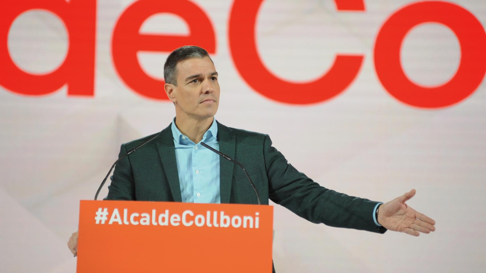 El presidente del Gobierno, Pedro Sánchez, este domingo en Barcelona.
