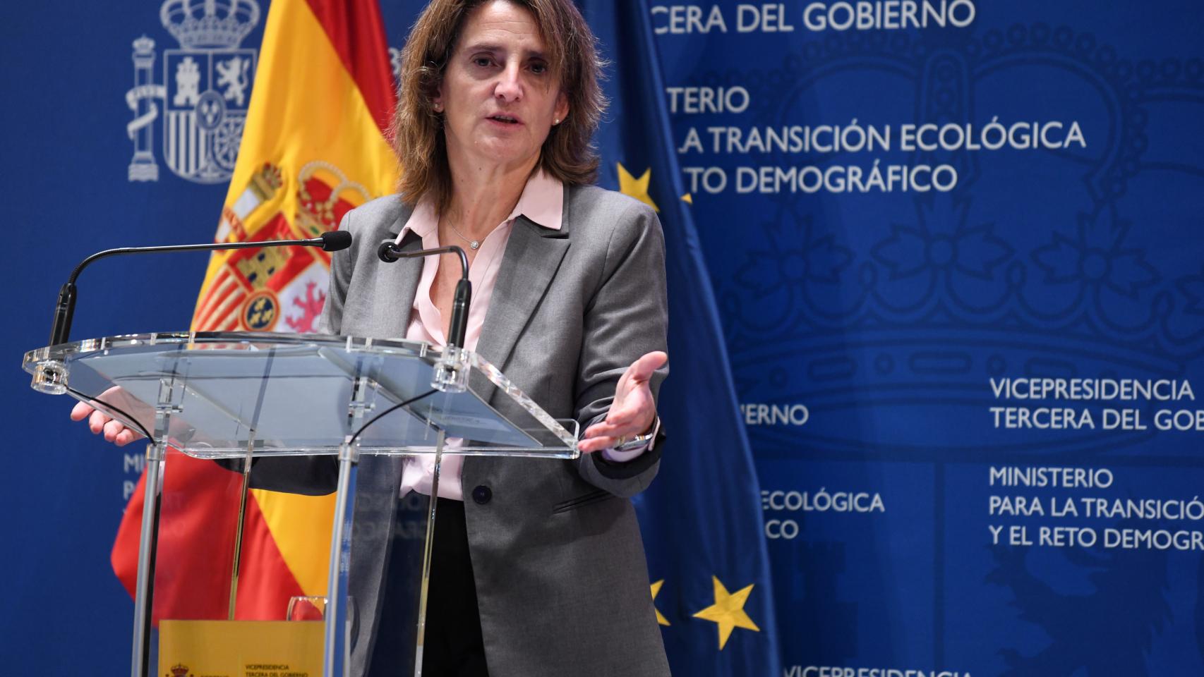 La vicepresidenta tercera y ministra para la Transición Ecológica, Teresa Ribera.