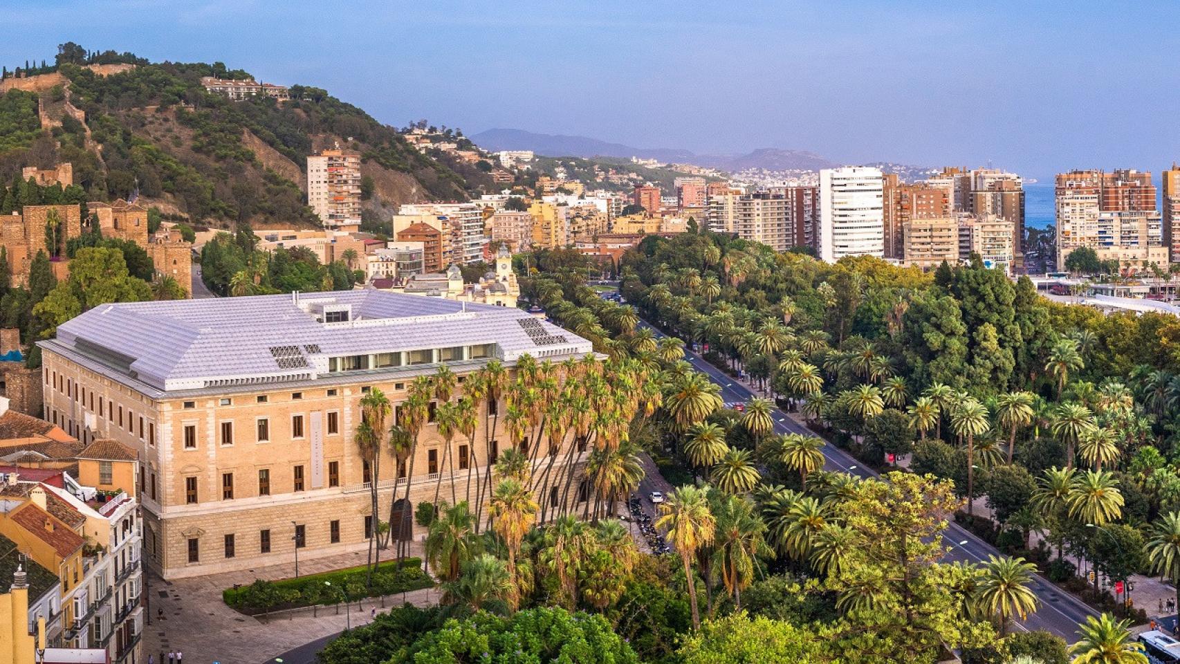 Vista del Museo de Málaga.