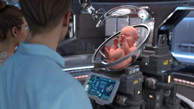 Niño gestado en una de estas cápsulas.
