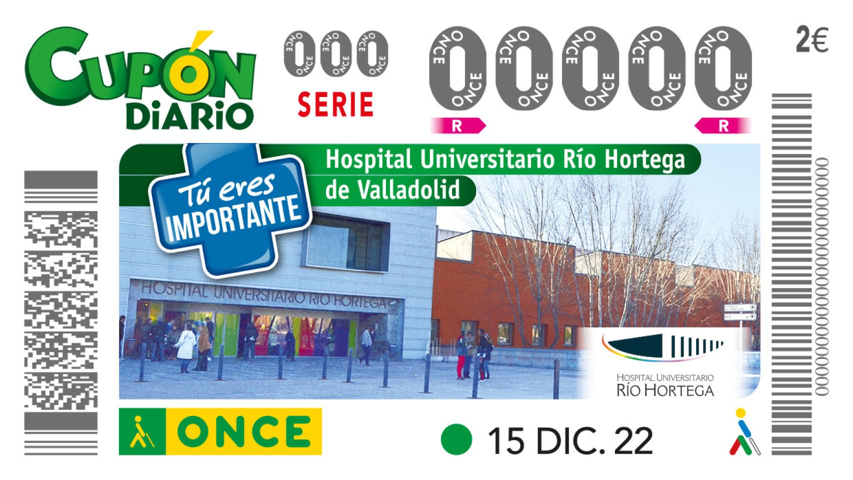 Cupón dedicado al Hospital Río Hortega