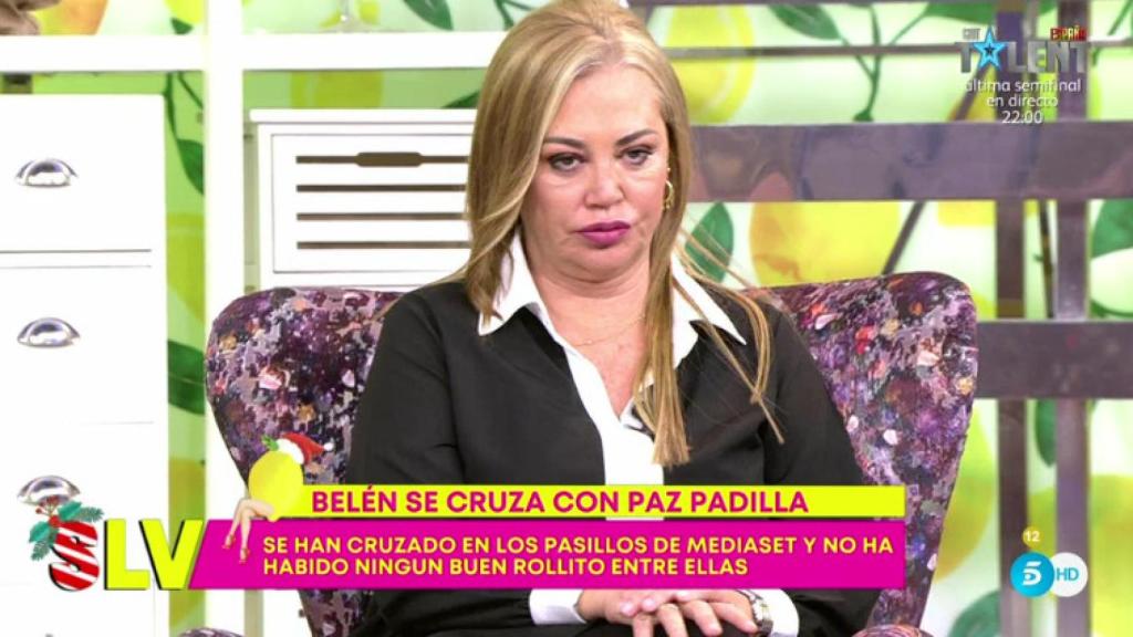 El tenso encuentro entre Belén Esteban y Paz Padilla en Mediaset.